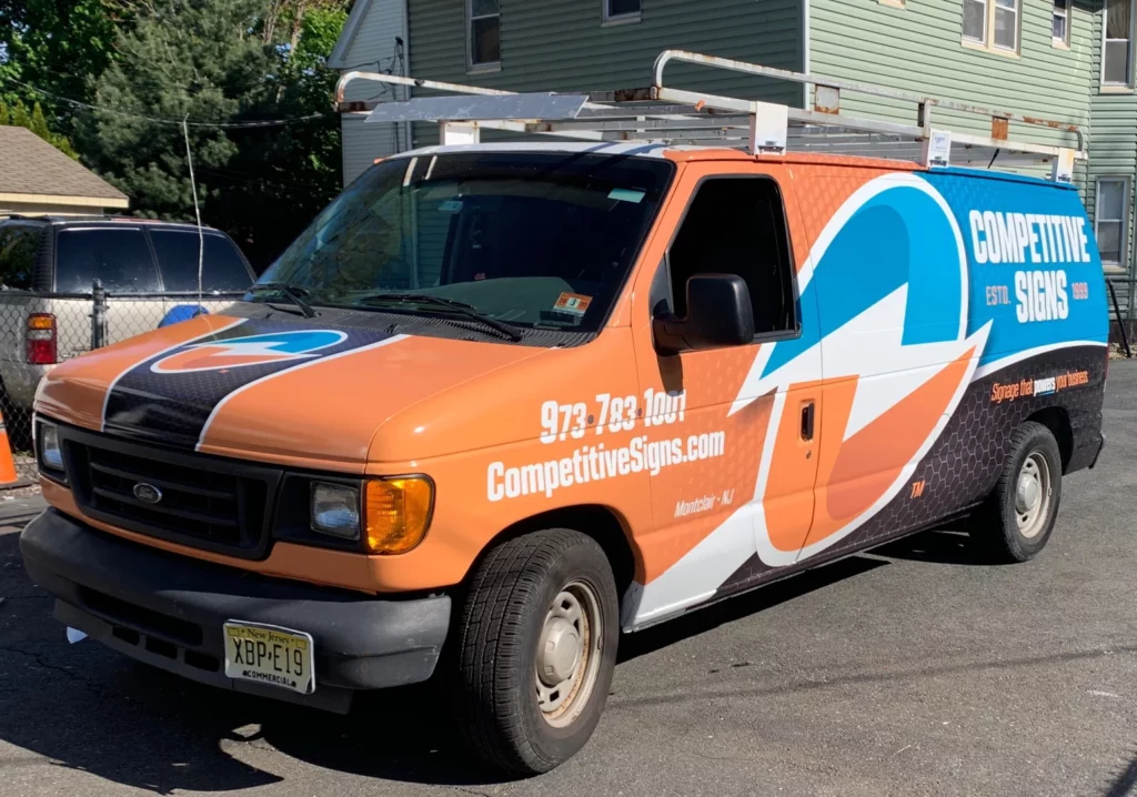 vehicle wrap is a type of advertising signage