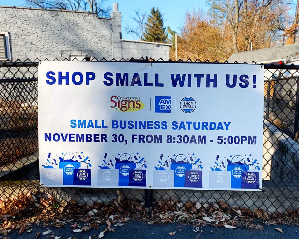 banner sign for small business